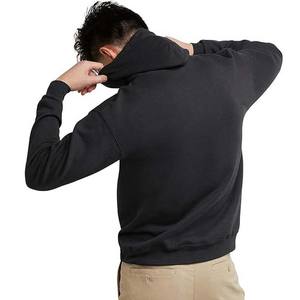 Sudadera con Capucha de Forro Polar Grueso, Estilo Urbano, para Invierno y Otoño, Talla Grande, Personalizada con Bordado, Lisa, Teñida, de Poliéster/Algodón - Product Image 2