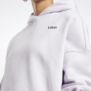 Sudaderas con capucha de alta calidad para mujer, sudaderas deportivas transpirables al por mayor, de gran tamaño con bolsillo, Material Original, sudaderas con capucha de algodón 100% para mujer - Product Image 2