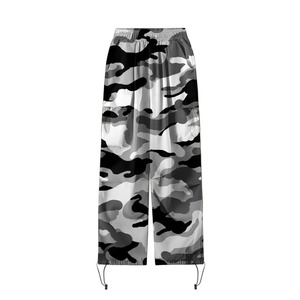 Pantalones Cargo holgados informales de negocios para mujer con cintura elástica Estampado de camuflaje Ropa de trabajo de verano para ropa de calle - Product Image 4