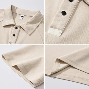 T-shirts polo décontractés pour hommes, chemises de sport respirantes à manches courtes de grande taille, polos en coton et polyester de haute qualité, vente en gros - Product Image 3