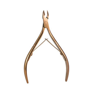 Gran venta al por mayor de fábrica, pinzas para cutículas a prueba de golpes, clavo profesional con mango de plástico de acero inoxidable - Product Image 2