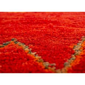 Alfombra de Lana con Patrón Geométrico Nuray, Rosa y Morado, Anudada a Mano, para Decoración de Sala de Estar, Paem-702 - Product Image 3