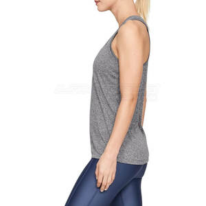 Débardeur de sport d'été personnalisé pour femme, dos nageur, en tissu jersey, séchage rapide, respirant, écologique, décontracté pour l'entraînement - Product Image 5