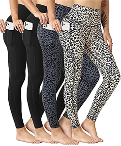 Pantalones de yoga para mujer personalizados reciclados de cintura alta Leggings de diseño de moda - Product Image 1