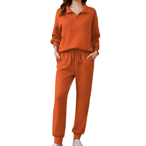 Ropa deportiva de la mejor calidad, chándales de invierno transpirables 2025, chándal polar de algodón con estampado de logotipo personalizado para mujer - Product Image 1