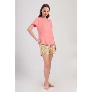 Conjunto de Top y Pantalón Corto Ovalado KADIN P.SUPREM O YAKA KISA KOL ETEGI - COTTONPINK - COTTONPINK - Product Image 3