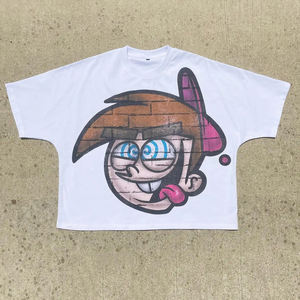 Ropa transpirable de verano a granel de manga corta 100% algodón camisetas para hombre pantalla personalizada impresa Boxy Fit Camisetas Básicas de cuello redondo - Product Image 1