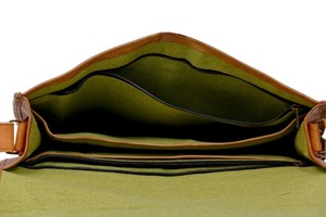 กระเป๋าเอกสารหนังแท้วินเทจสำหรับผู้ชายกระเป๋าเดินทางใส่แล็ปท็อปแบบสะพายไหล่ลายลูกกวาด - Product Image 3