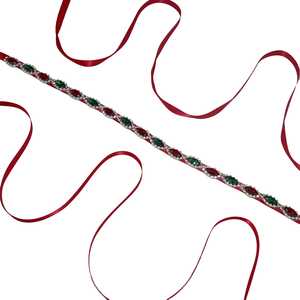 Bridella BS189 Wine Rhinestone Adjustable Fit Bridal <b>Belt</b> for <b>Weddings</b> & Formal Events - Product Image 4