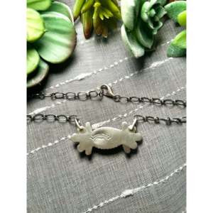 Collier en forme de fleur en turquoise et argent sterling Randy Billy Dry Creek, cadeau - Product Image 3