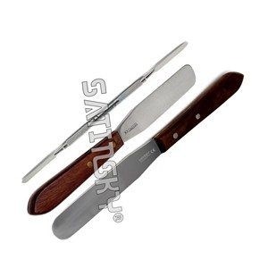 Juego de 3 Espátulas Manuales para Mezclar y Modelar Cera Dental, Instrumentos Médicos Quirúrgicos Dentales para Técnicos de Odontología, Laboratorio de Modelado - Product Image 1
