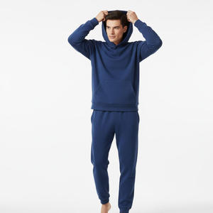 Survêtement décontracté à capuche uni pour homme, coupe classique, matière douce, respirant, confortable pour la course à pied, tenue streetwear - Product Image 6