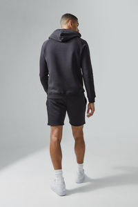 Ensemble de shorts et ensembles de pulls à capuche 100% coton Logo personnalisé surdimensionné tenue décontracté ensemble de jumeaux pour hommes - Product Image 5