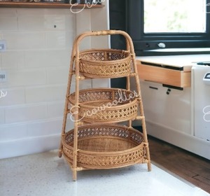 Attractive Three-Layer Portable Desktop Storage <b>Rack</b> Fruit <b>Vegetable</b> Household Use <b>Kitchen</b> Living Room Designed Herb Spice Tools - Product Image 2