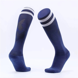 Chaussettes de sport bleu d'usine OEM High Crew Chaussettes antidérapantes à impression longue pour le baseball, le football et la saison d'automne. - Product Image 2
