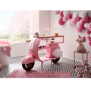 Nova Scooter tốt nhất cổ điển thiết kế cổ điển sắt cổ gốc cũ Scooter quầy <span class=keywords><strong>bar</strong></span> bảng với Giá rượu, xe tay ga Giá rượu - Product Image 4