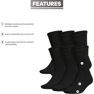 Chaussettes de sport pour hommes de haute qualité, motif de dessin animé, noir, blanc, gris, respirantes, écologiques, séchage rapide, confortables pour l'hiver - Product Image 2