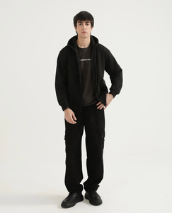 Sweat-shirts et pantalons de survêtement unisexes 100% coton, style ample pour la mode streetwear, conception de logo personnalisé, service OEM - Product Image 2
