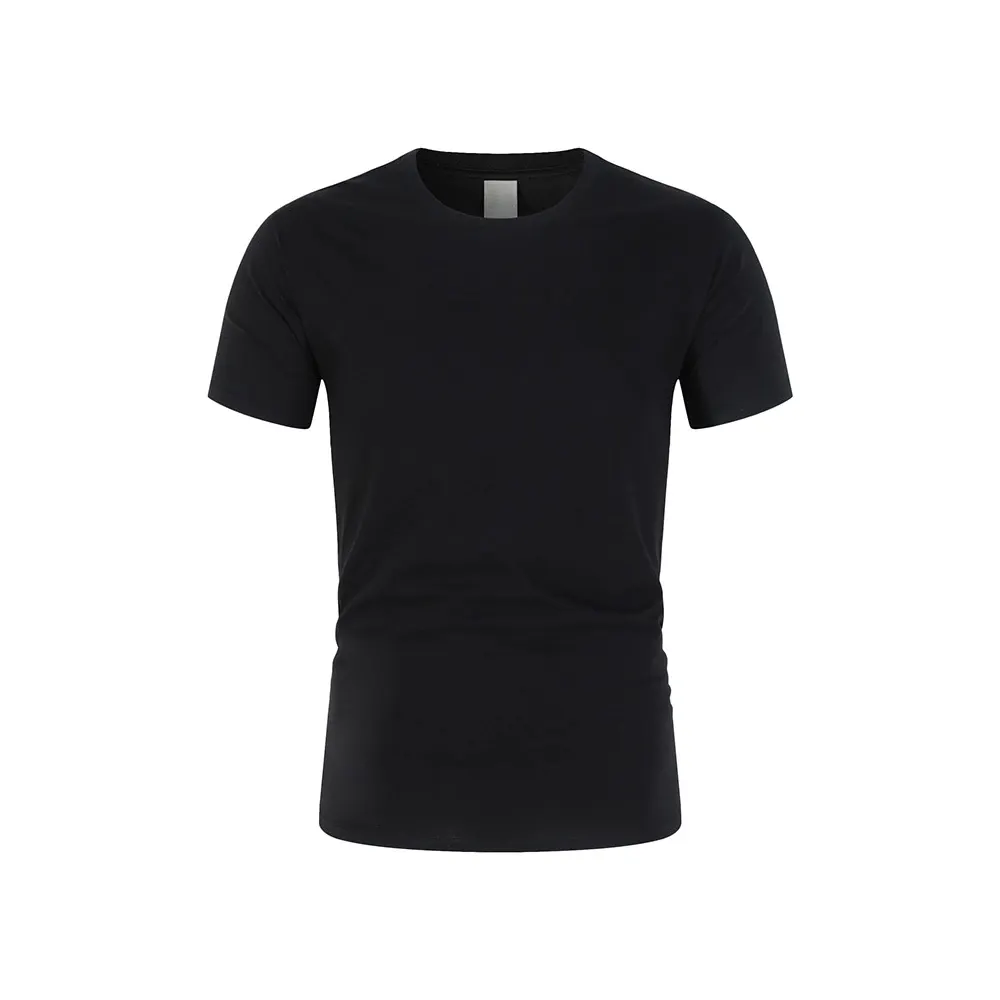 Maglietta nera da uomo morbida all'ingrosso più nuova maglietta bianca in cotone 100% di alta qualità per il Fitness semplice