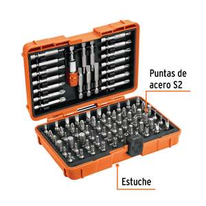 Set di Inserti per Cacciavite Truper Expert, 80 Pezzi in Acciaio S2, Punte Magnetiche, Valigetta Portautensili 102391 - Product Image 5