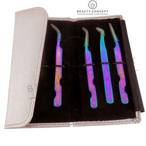 Customized Logo Print Stainless Steel Personalized Product Eyelash Extension Tweezers by Beauty Concept Eco-Friendly - Product Image 6