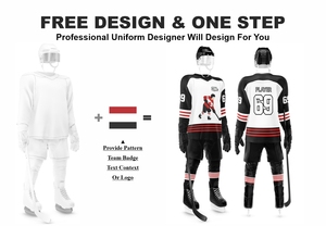 Nueva moda 3D impresión por sublimación uniforme de hockey sobre hielo para Hombres Nuevo estilo silicona impresión por transferencia de calor camisetas de equipo de hockey sobre hielo - Product Image 2