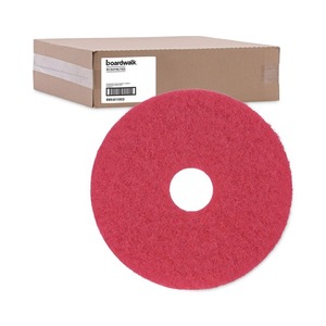 Discos de Pulido Rojos para Pisos de Concreto, de 15 Pulgadas de Diámetro, Marca Boardwalk, 5 por Caja - Product Image 1
