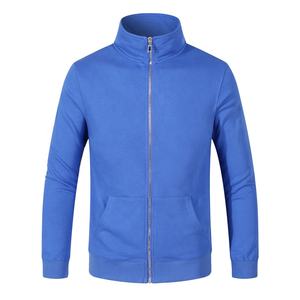 Veste à capuche zippée pour hommes personnalisée éponge vierge vêtements de sport de fitness imperméable coton motif solide automne 2026 - Product Image 3