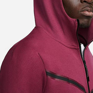 เสื้อฮู้ดมีซิปสำหรับผู้ชายผ้าฟลีซโอเวอร์ไซซ์พิมพ์ลายโลโก้ออกแบบได้ตามต้องการ - Product Image 6