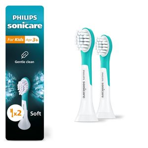 Têtes de brosse à dents électriques de remplacement authentiques pour adultes, format compact, lot de 2, HX6032/94, usage domestique - Product Image 1