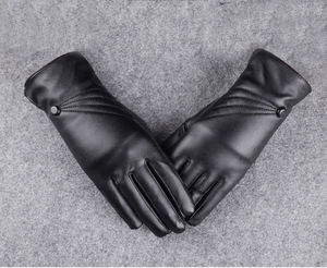 Gants d'hiver personnalisés en cuir, chauds, mode pour hommes et femmes, style uni, couleur personnalisée, pour un usage quotidien décontracté - Product Image 2