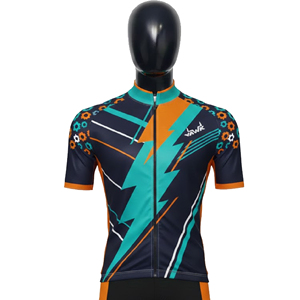 Ropa de Ciclismo Personalizada, Uniforme de Ciclismo Colorido, Ropa de Ciclismo para Hombre, Conjunto de Maillot de Ciclismo de Manga Corta - Product Image 2