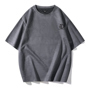 เสื้อยืดแขนสั้นผ้าฝ้าย/โพลีเอสเตอร์สำหรับผู้ชายขนาดใหญ่พิเศษพิมพ์โลโก้ได้ตามต้องการ - Product Image 4