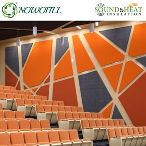 Paneles acústicos para auditorios, hoteles, hospitales y escuelas: 100% fibra de poliéster Absorción de sonido altamente efectiva y ecológica - Product Image 3