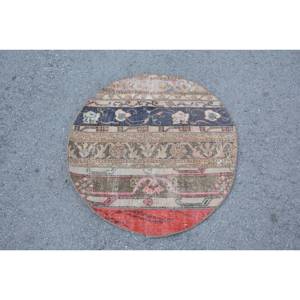 Alfombra turca vintage clásica de 9x12, área grande, diseño de retazos azul y rojo, Material de lana, látex, pasillo rectangular de 3,1x3,1 pies para habitaciones - Product Image 1