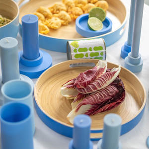 Aperitivos y mordiscos de bambú hilado biodegradable, bandeja para servir frutas secas, vajilla para servir, bandeja de mesa de centro de lujo - Product Image 4