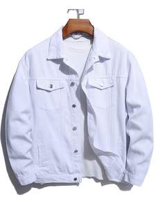 Veste bomber en denim vintage premium pour homme, respirante, chaude, écologique, vêtement d'hiver, style classique uni, confortable, réversible, 240 - Product Image 6