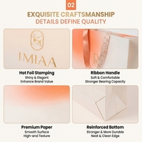 Sac en papier kraft portable personnalisé avec logo, idéal pour cadeaux de luxe, promotion, courses en supermarché, emballage réutilisable avec laminage – Offre Spéciale