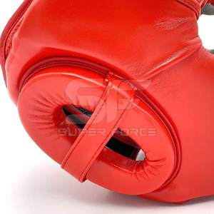 Protège-tête de haute qualité pour la boxe, le MMA, le Muay Thai, le karaté et les arts martiaux Protège-tête en cuir durable avec protection complète du visage - Product Image 5