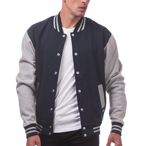 Wholesale 2026 Custom Men Vintage Varsity Wool Letterman Jacket Plus Size OEM Winter School CollegeBaseballjacket for men - Product Image 5