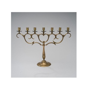 Metal Wire Menorah Candleholder Black Powder Coated Candlestick Holder <b>Christmas</b> & Wedding <b>Decorative</b> Metal Candle Stand - Product Image 4
