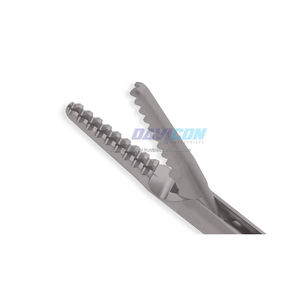 Pinzas de Acero Inoxidable Resano - Puntas Atraumáticas Rectas, Eje de 5 mm, Longitud de Trabajo de 6.75'' (17 cm), Mango de Presión de 11.75'' (30 cm) - Product Image 6