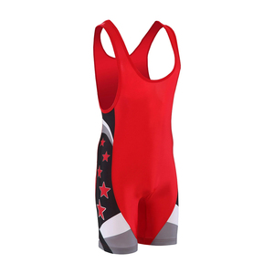Singlets de lutte Longueur régulière Matériau extensible Conceptions sublimées Sports Standard Singlet Uniforme de lutte pour hommes - Product Image 1