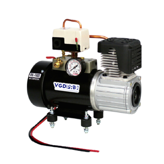 World Most Efficient 12V DC Offroad Road Assist Truck Heavy Duty Oil Free Air Piston Built-in Onboard Suspension Air Compressor
