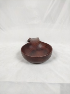 Bol de service en bois sculpté de luxe, poli, fait main, de haute qualité, écologique, naturel, capacité 10L, CRAFTS GALORE CTR pour la cuisine - Product Image 5