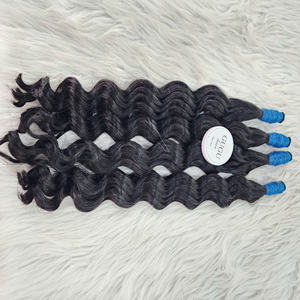 Cheveux en vrac noirs, fabriqués à partir de cheveux humains vietnamiens 100%, haute qualité, nouveau produit, Vietnam, 100 grammes, 26 pouces, cheveux vierges, cheveux bouclés - Product Image 2