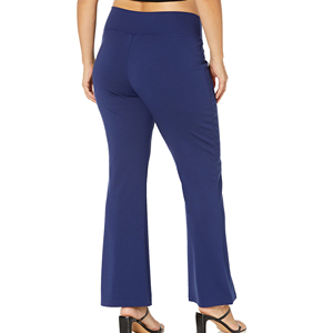 Pantalones acampanados de calidad premium para mujer, alto impacto, mejor precio, público objetivo más joven, nueva temporada de verano, Frente plano, logotipo personalizable - Product Image 6