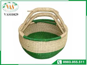 High Quality 100% Natural Wicker Water Hyacinth Women's Casual Tote Handbags with Lightweight Soft <b>Shopping</b> <b>Basket</b> Handle - Product Image 4