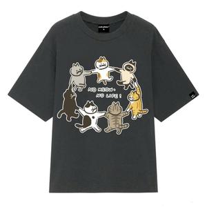 Camiseta unisex de algodón 100% con estampado de animales divertidos y logotipo frontal para estilo informal diario para hombres y mujeres - Product Image 1