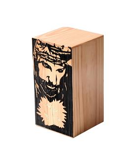 Handcrafted Pinewood Urn for Human Ashes - Cetlic cross And jesus Face Wooden <b>Box</b> - Cremation Urn for Ashes Handcrafted <b>Large</b> - Product Image 1